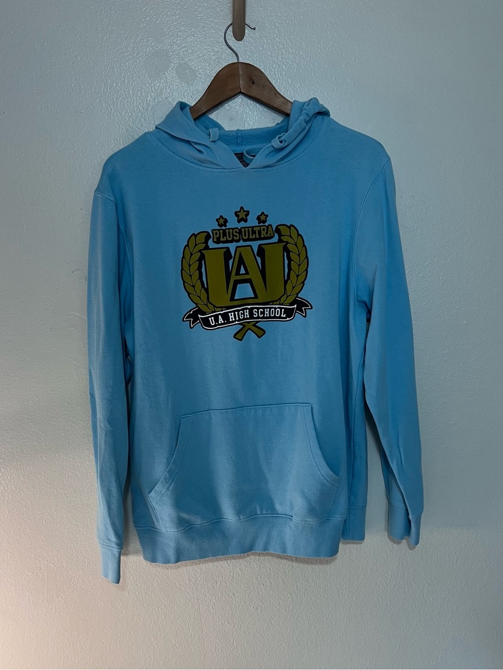 UA High School - My Hero Academia - L  - Blue Hoodie Pullover Anime
